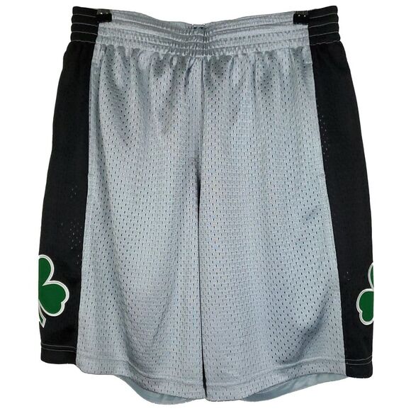 Boston Celtics Mitchell & Ness NBA L Large Jersey Shorts‎ Silver 75th Anniv. New